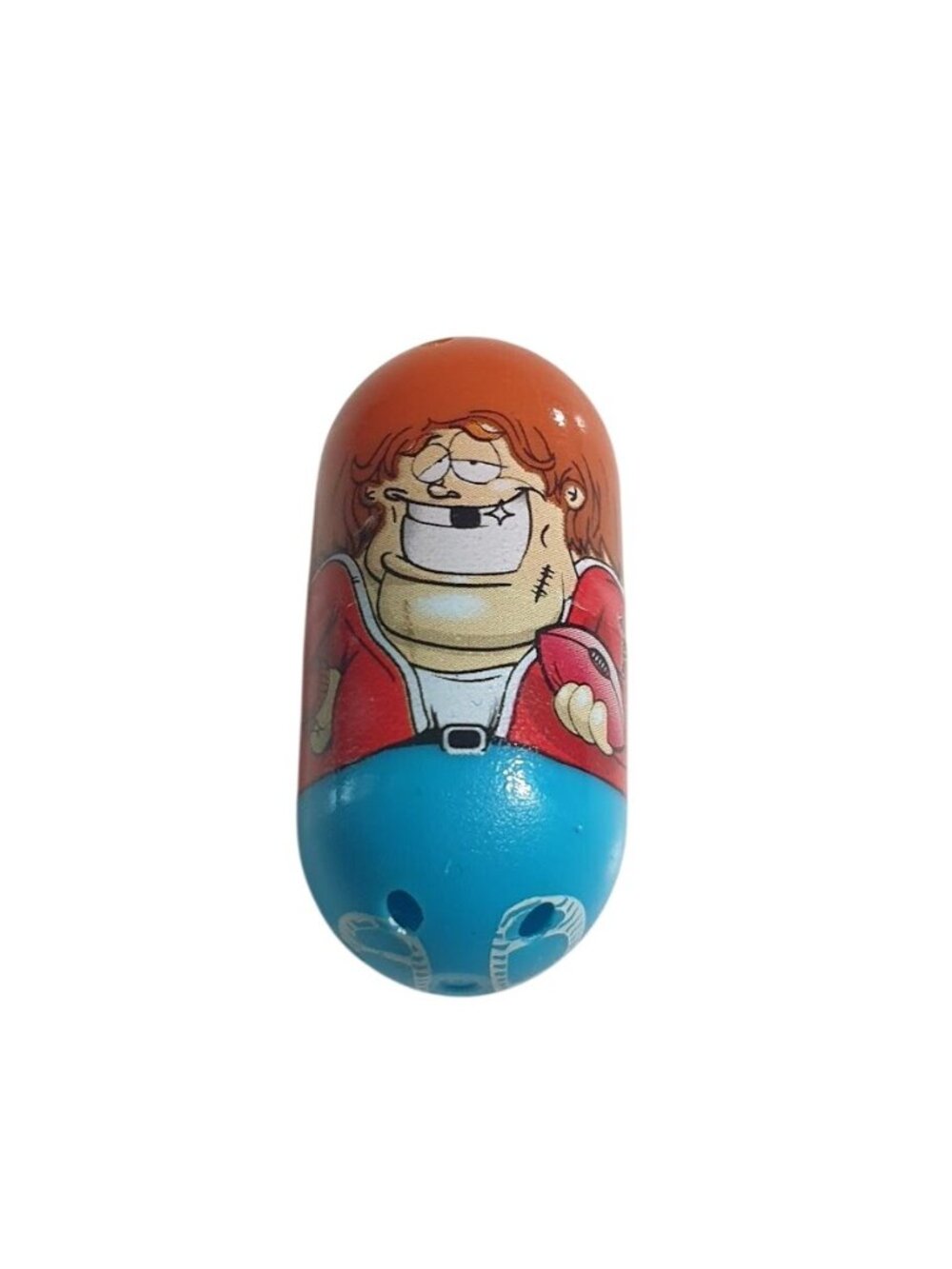 Mighty Beanz 213 Jock Bean Orange Blue Collectible Toy Capsule Moose 2010 Gift